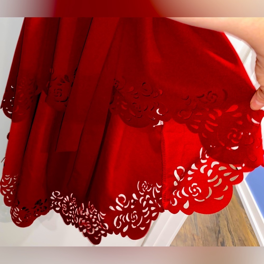 SIMPLY ELEGANT Brand | Women’s Red Dress with Asymmetrical Lengths | Size S - Picture 5 of 11